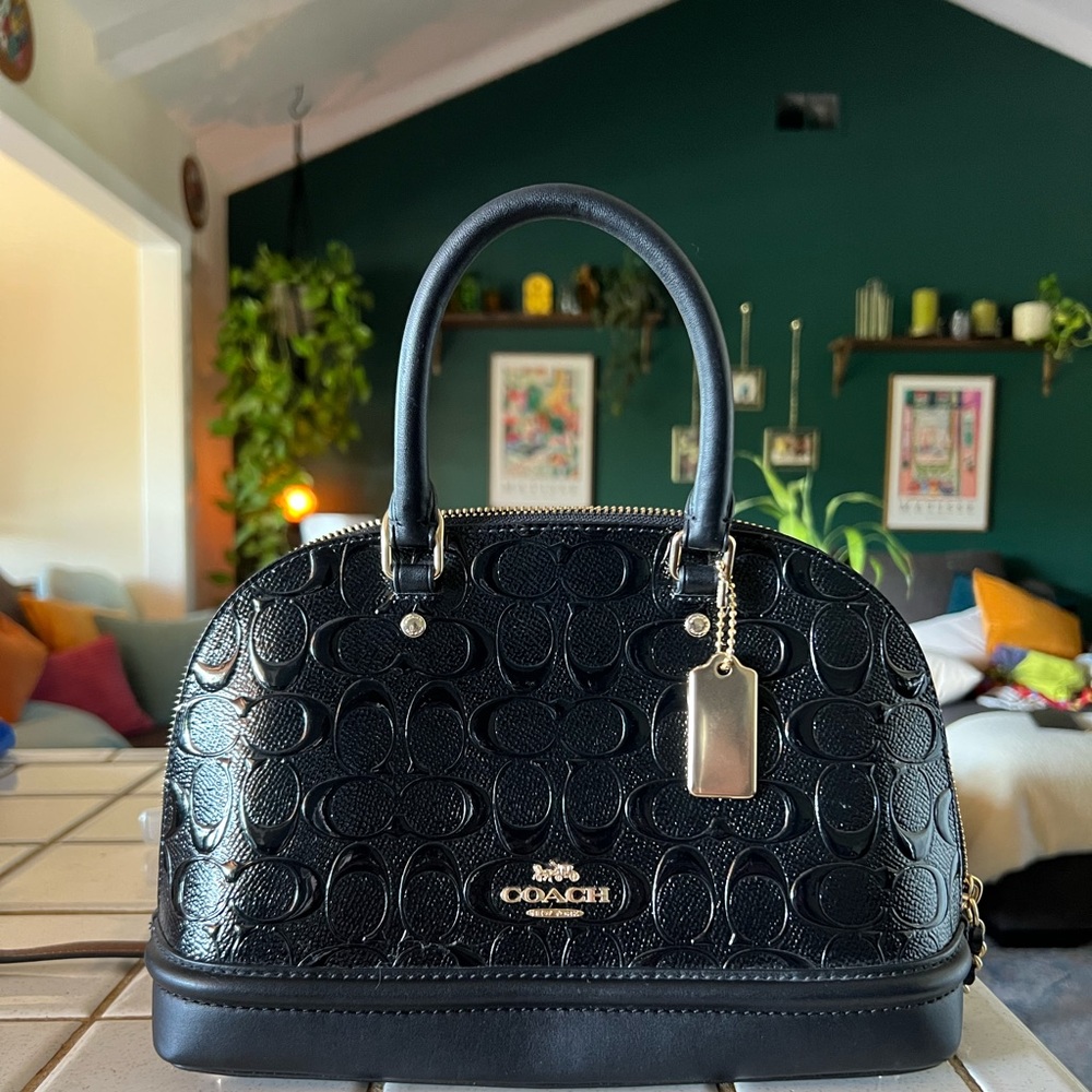 BRAND NEW NEVER USED Coach Mini Sierra Satchel in Signature Leather!